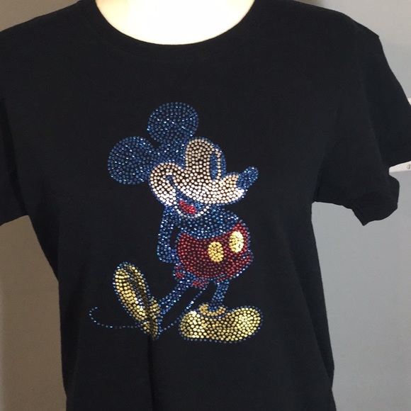 mickey mouse sequin t shirt